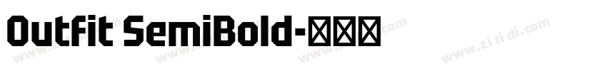0utfit SemiBold字体转换